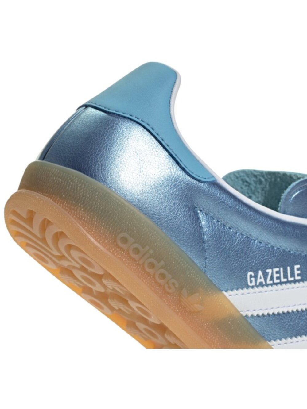adidas Gazelle Indoor - Womens Sneaker Metallic Blue White Gum JS1407 NEW - Picture 9 of 9